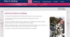 Desktop Screenshot of petalsforweddings.co.uk