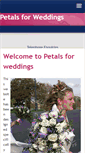 Mobile Screenshot of petalsforweddings.co.uk